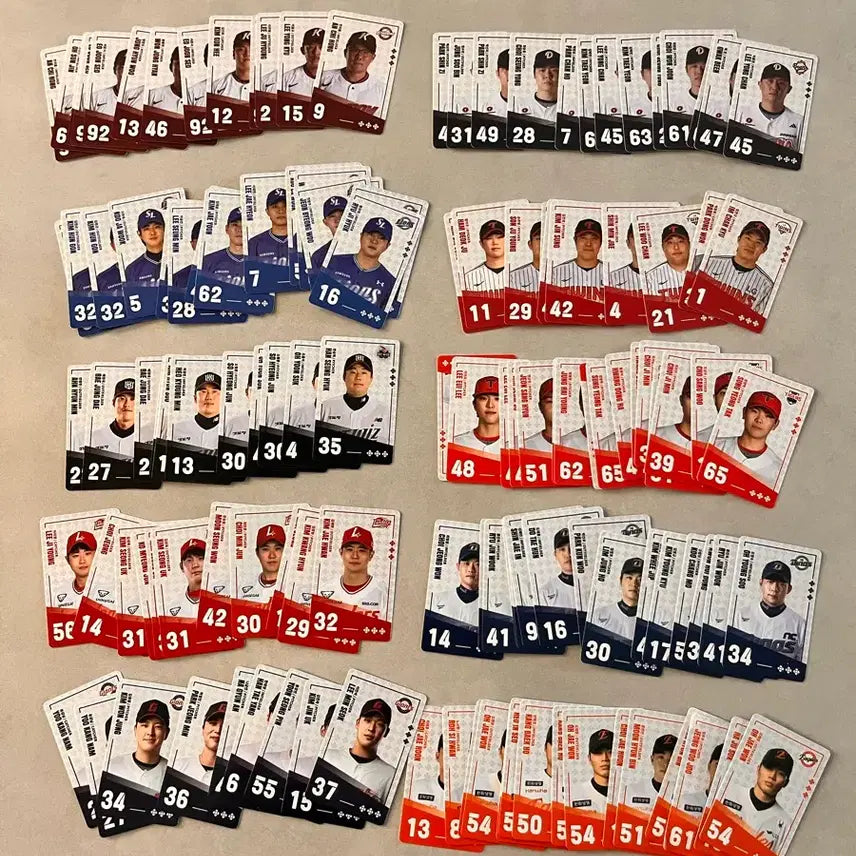 [BUNJANG] KBO Baseball Cards Bundle (Various Teams) / KBO 팔도비빔면 카드 엄청많음 삼성 엘지 kt 기아 ssg 엔씨 롯데 한화 두산 키움
