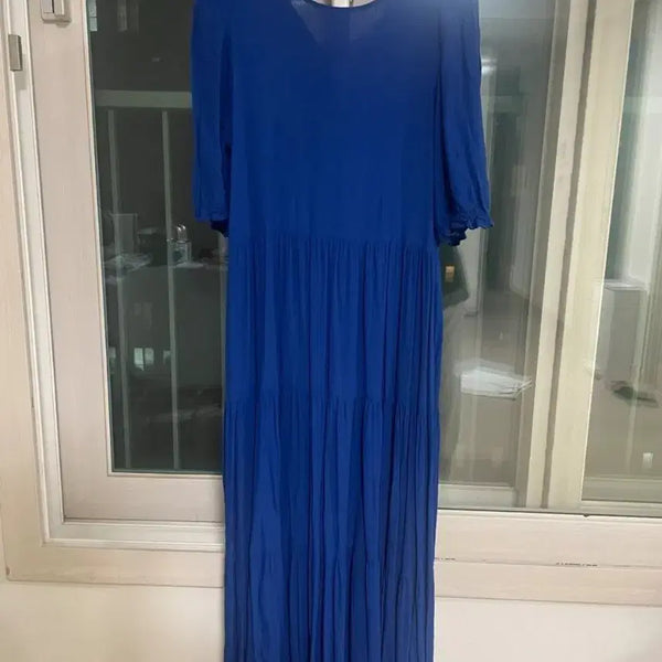 [BUNJANG] Zara Blue Maxi Dress Size S / 자라블루 맥시 원피스 S