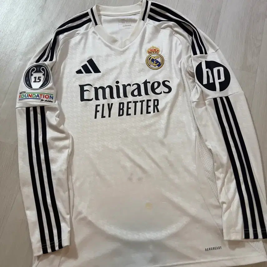 [BUNJANG] Real Madrid 24/25 Long Sleeve Home Jersey Jude Bellingham / 레알마드리드 24/25 홈 유니폼 긴팔 주드벨링엄
