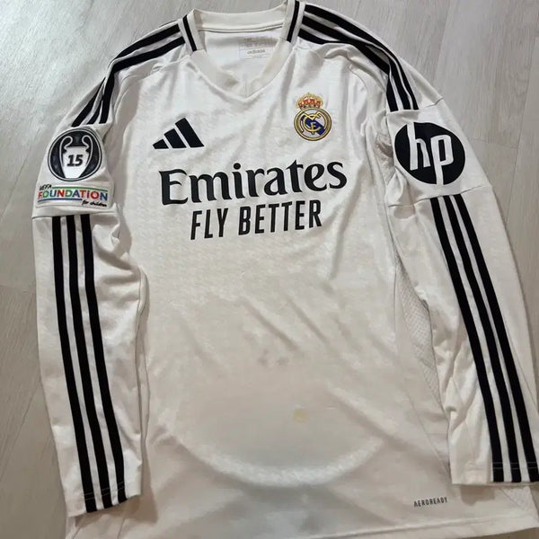 [BUNJANG] Real Madrid 24/25 Long Sleeve Home Jersey Jude Bellingham / 레알마드리드 24/25 홈 유니폼 긴팔 주드벨링엄