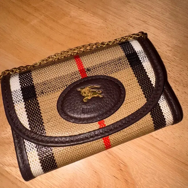 [BUNJANG] Burberry Highland Compact Check Women's Wallet / 버버리 하이랜드 컴팩트 체크 여성 반지갑 8112281