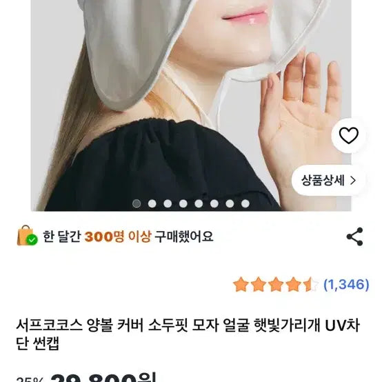 [BUNJANG] Surfco Coes Sunshade Hat White / (새상품)서프코코스 햇빛차단 모자 화이트