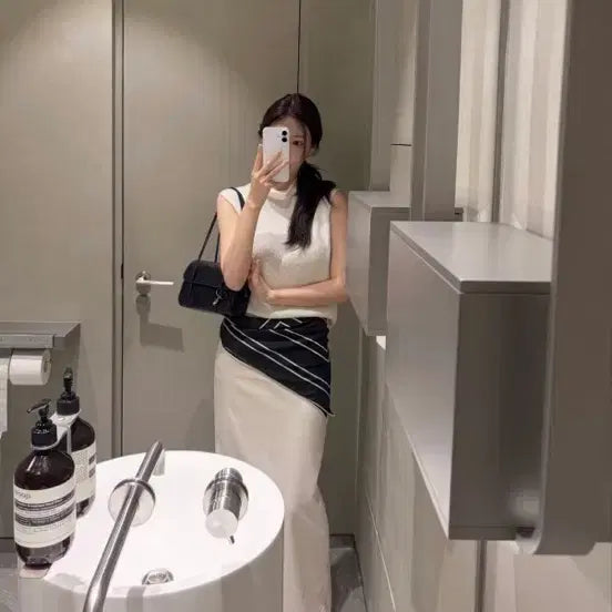 [BUNJANG] Lapla Fab Skirt Ivory Size S New / 라플라 페브 스커트 s 사이즈 아이보리 새상품