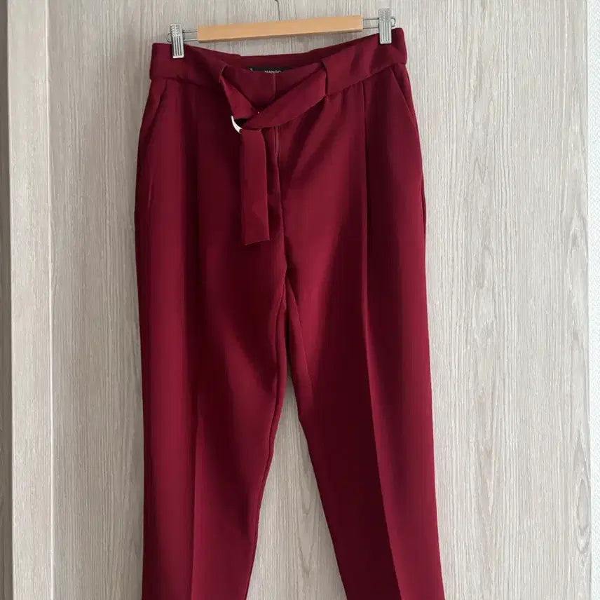 [BUNJANG] MANGO Belted Slacks / 매장 정품 MANGO망고 벨트 슬랙스
