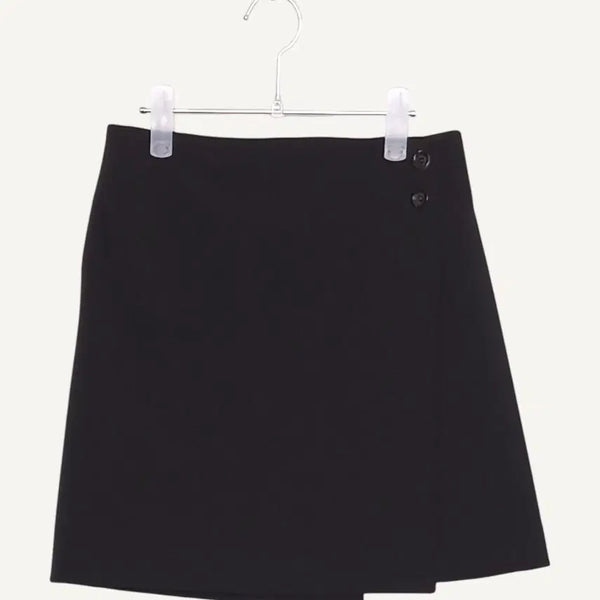 [BUNJANG] UMER Black Button Mini Skirt (Size S) / [가격인하]  유메르 UMER 버튼 검정 미니 치마 S_A646