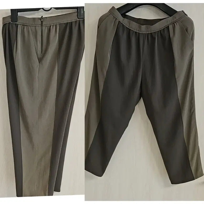 [BUNJANG] LANVIN COLLECTION Color-Blocked Slacks / 한섬.랑방 COLLECTION(64)배색 슬랙스
