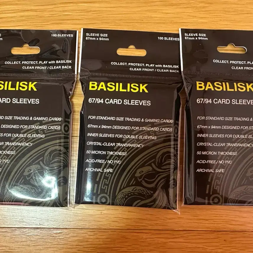 [BUNJANG] Basilisk Card Sleeves 67x94mm 300 Count (Sealed) / 미개봉 바실리스크 슬리브 67x94 300매