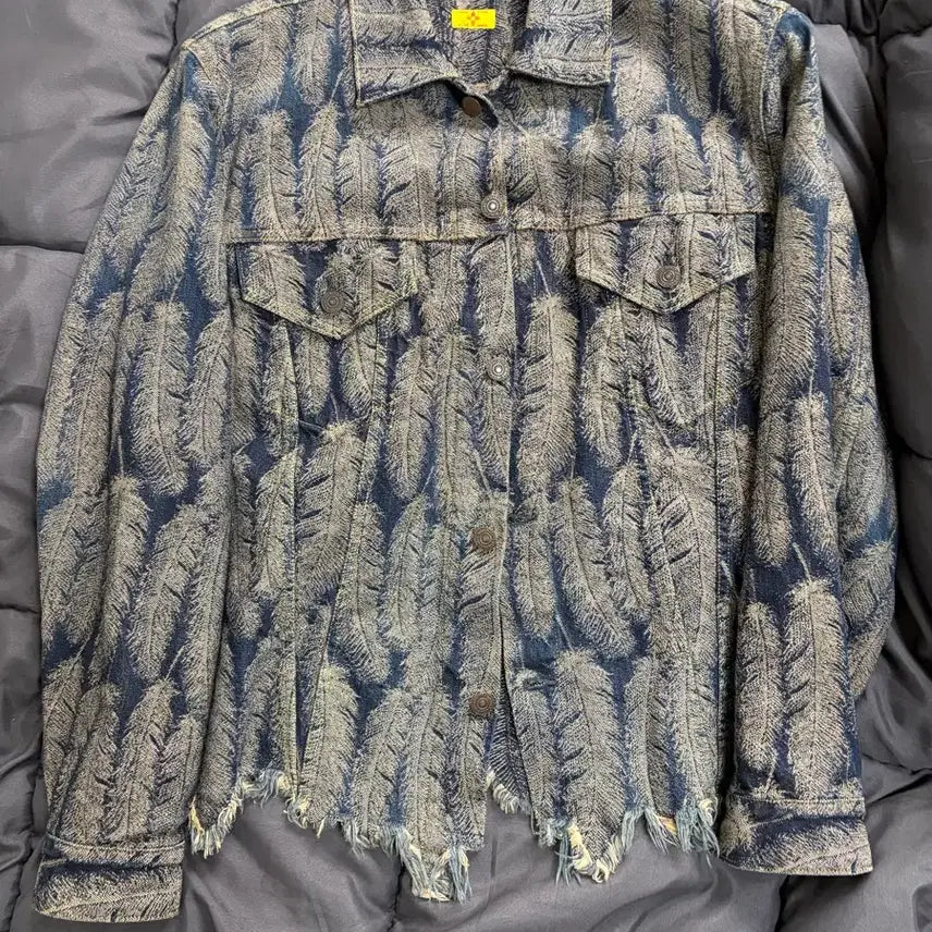 [BUNJANG] Capital Feather Denim Jacket Indigo Blue Size 3 / 캐피탈 페더 데님자켓 진청 3