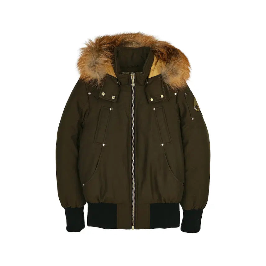 [BUNJANG] Moose Knuckles Saint Flavie Bomber Jacket Khaki M / (W) 무스너클 세인트 플라비 봄버 자켓