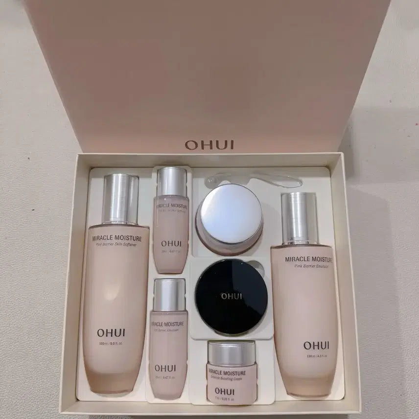 [BUNJANG] O HUI Miracle Moisture Pink Barrier Skincare Set / 오휘 미라클 모이스처 핑크 장벽 스킨케어 세트