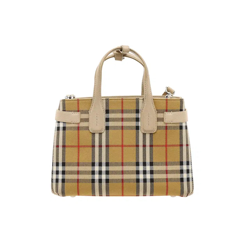 [BUNJANG] Burberry Check Banner Shoulder Tote Bag / 버버리 체크 배너 숄더 겸 토트백