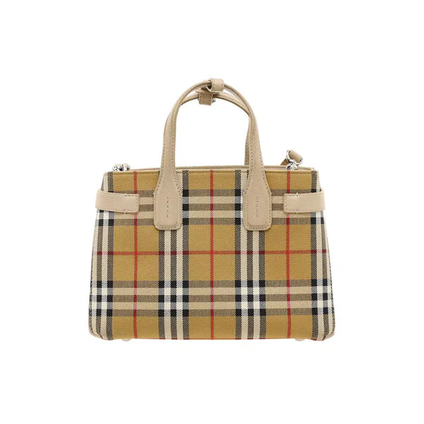 [BUNJANG] Burberry Check Banner Shoulder Tote Bag / 버버리 체크 배너 숄더 겸 토트백