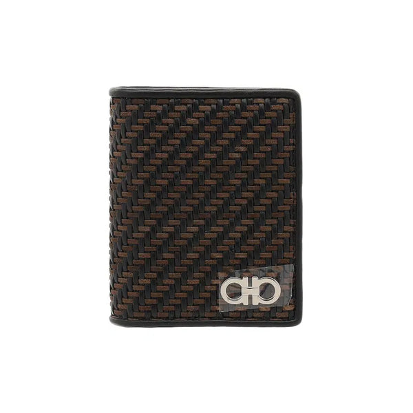 [BUNJANG] Salvatore Ferragamo Woven Leather Card Holder / 페라가모 우븐 카드 홀더