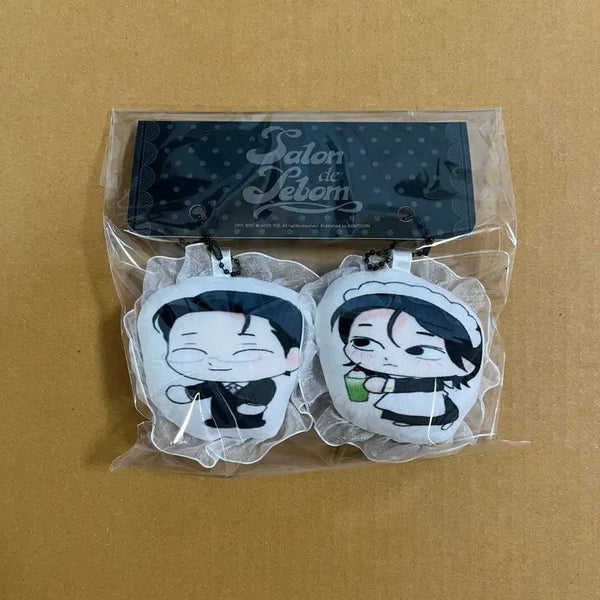 [BUNJANG] Salon de Bon Lace Cushion Keyring Set (Unsealed) / 살롱드르봉 레이스 쿠션 키링 세트 주의평화 미개봉
