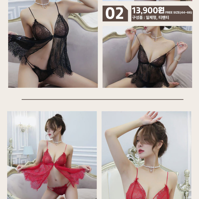 [BUNJANG] Sexy Lingerie Cosplay Event Underwear / 섹시슬립 코스프레 이벤트속옷