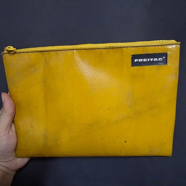 [BUNJANG] Freitag Chuck Pouch Yellow / 프라이탁 척 파우치