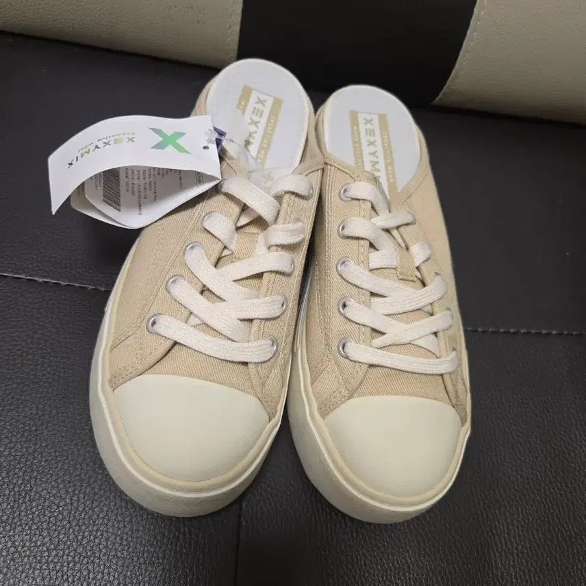 [BUNJANG] XEXYMIX Mule Sneakers Beige Size 250 / 젝스믹스 뮬 스니커즈 베이지 250