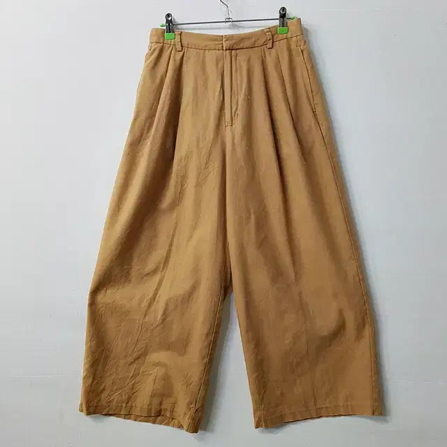 [BUNJANG] GU Linen Blend Wide Pants / GU 린넨 밴딩 와이드 팬츠