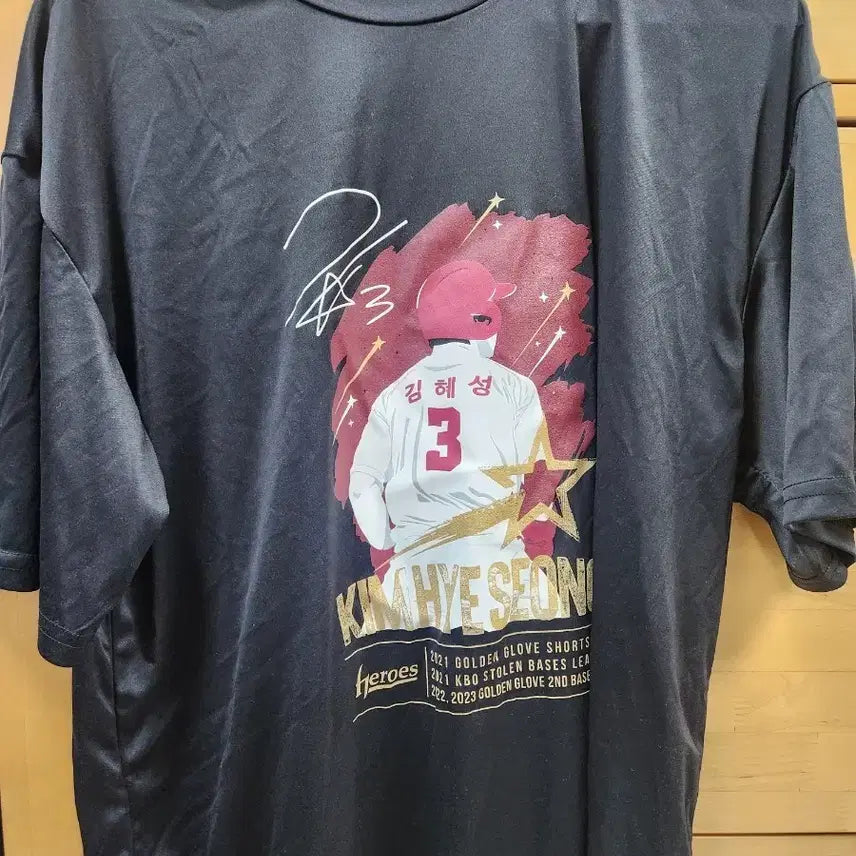 [BUNJANG] Kiwoom Heroes Kim Hye-seong Player T-Shirt / 키움 김혜성 플레이어 티셔츠