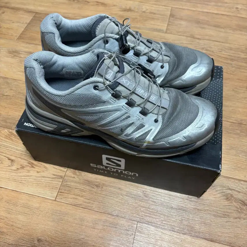 [BUNJANG] Salomon XT-Wings 2 ADV Silver Running Shoes / 살로몬 xt-wings2 adv 실버 265