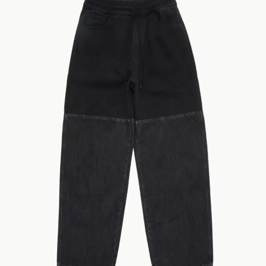[BUNJANG] Amomento Drawstring Denim Sweatpants M / 아모멘토 드로우스트링 데님 스웻팬츠 M