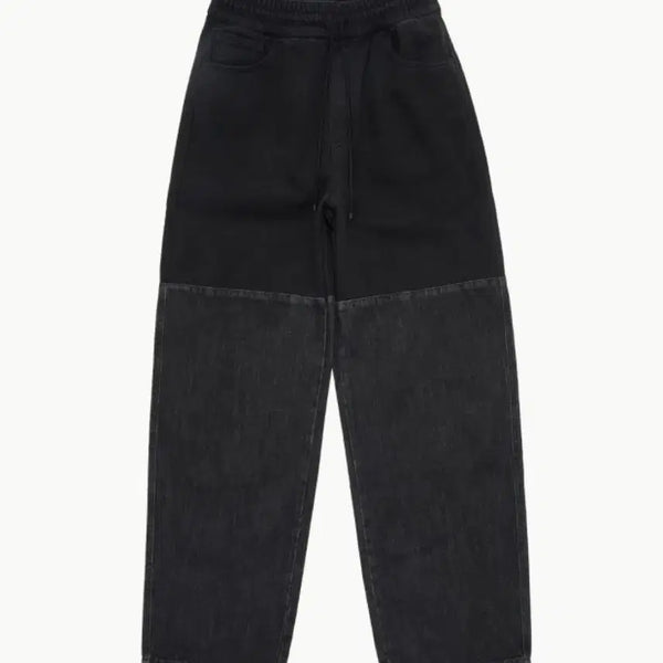 [BUNJANG] Amomento Drawstring Denim Sweatpants M / 아모멘토 드로우스트링 데님 스웻팬츠 M