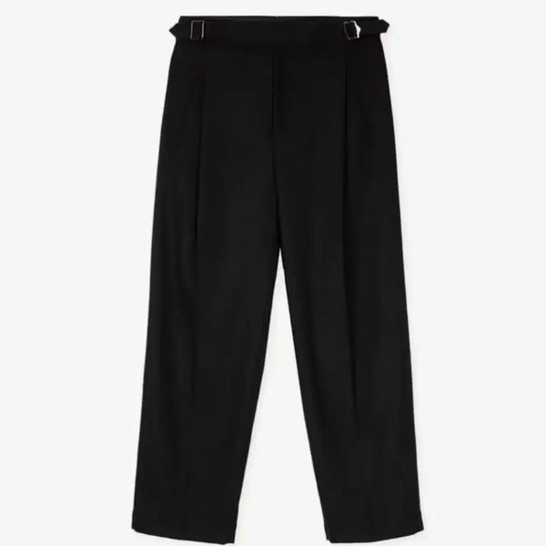 [BUNJANG] Sinkia Asymmetric Tucked Gurkha Trousers Black M / 1회 착용) 신키아 구르카 트라우저 블랙 M사이즈