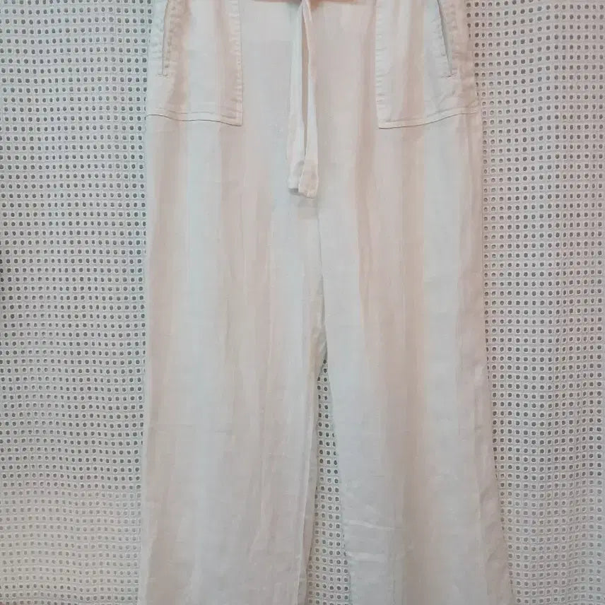 [BUNJANG] White Wide Slacks / 화이트 와이드 마바지