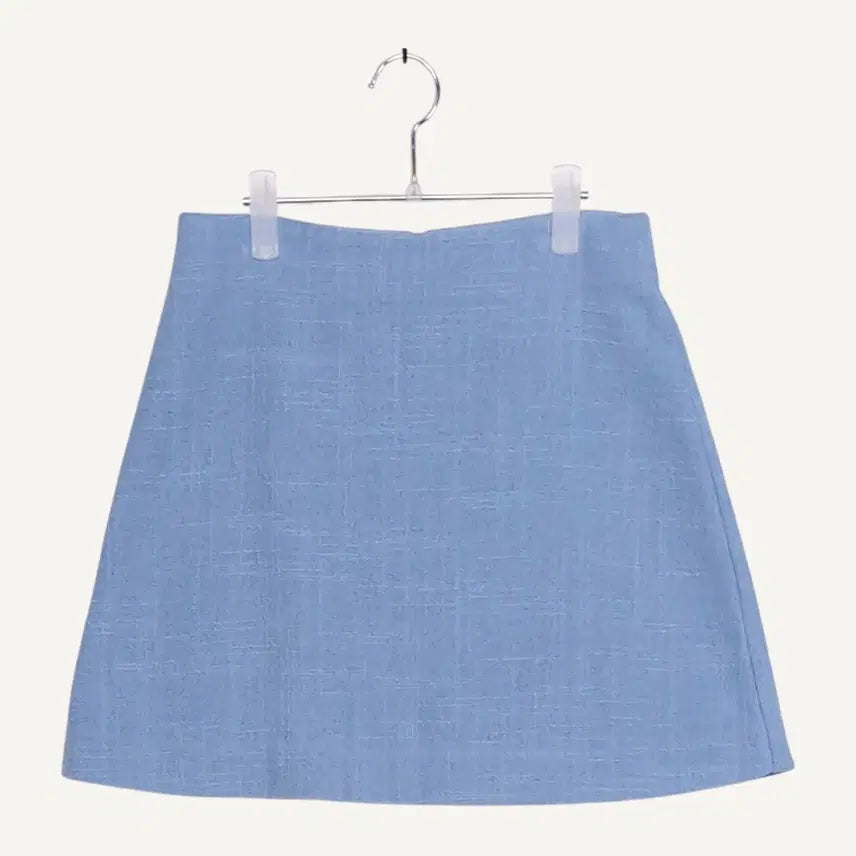 [BUNJANG] YOUR NAME HERE Blue Boucle Mini Skirt / [가격인하]  유어네임히얼 YOUR NAME HERE 파란색 부클 미니 치마 _A647