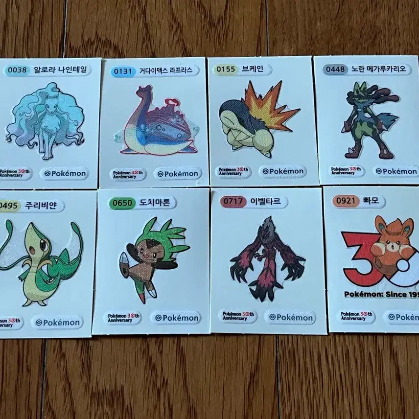 [BUNJANG] Pokemon 30th Anniversary Sticker Set & Pokemon Artwork Sticker Set / 포켓몬 30주년 띠부씰&포켓몬 아트워크 띠부씰 세트