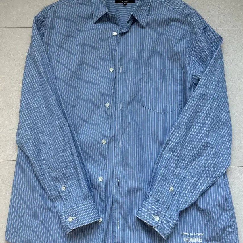 [BUNJANG] Comme des Garçons Homme Striped Shirt M / 꼼데가르송옴므 스트라이프 셔츠 M