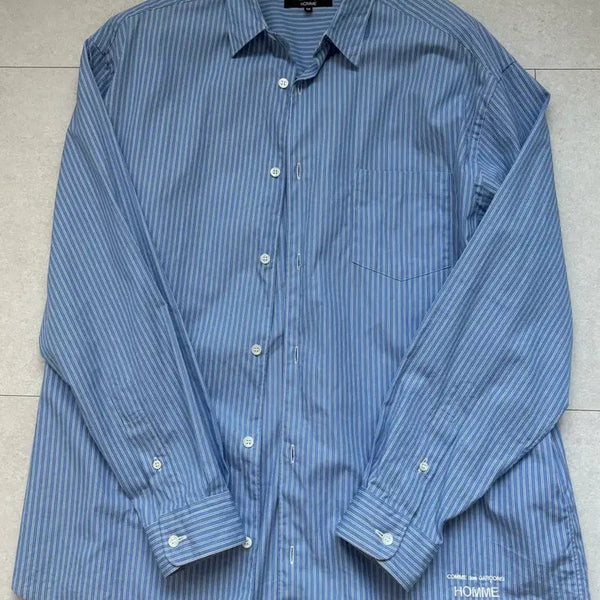 [BUNJANG] Comme des Garçons Homme Striped Shirt M / 꼼데가르송옴므 스트라이프 셔츠 M
