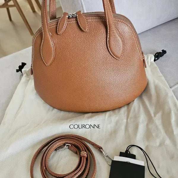 [BUNJANG] Couronne Plevy Leather Tote Bag / 쿠론 플레비 토트백