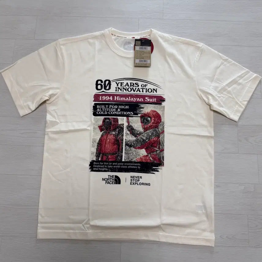 [BUNJANG] The North Face 60th Anniversary T-Shirt / 노스페이스 60주년 반팔 티셔츠 100(L)