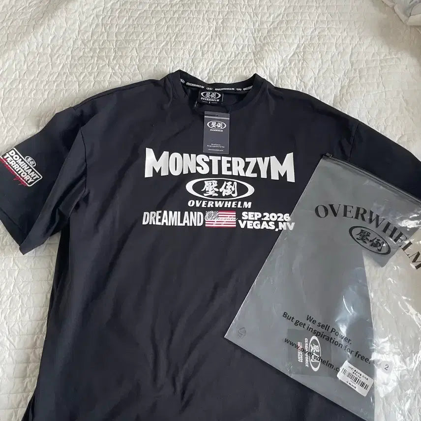 [BUNJANG] Monstergym 'Apdoh' Half-Sleeve T-Shirt (Size M) / { M size } 몬스터짐 압도 반팔 티셔츠