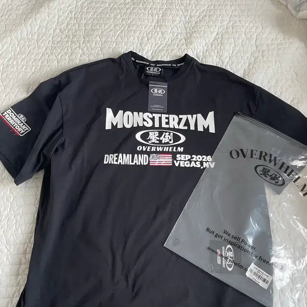 [BUNJANG] Monstergym 'Apdoh' Half-Sleeve T-Shirt (Size M) / { M size } 몬스터짐 압도 반팔 티셔츠