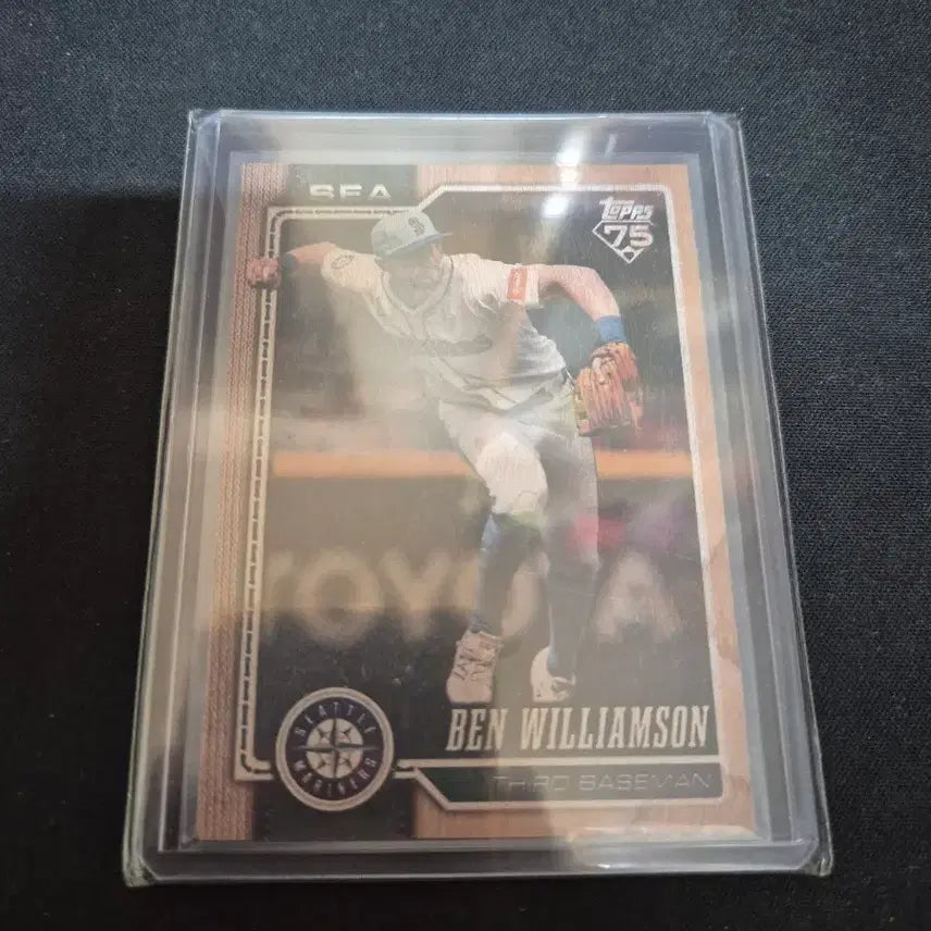 [BUNJANG] MLB Seattle Mariners Ben Williamson Wood 25 Limited Edition Baseball Card / [MLB] 시애틀 매리너스 벤 윌리엄슨 우드 25한정