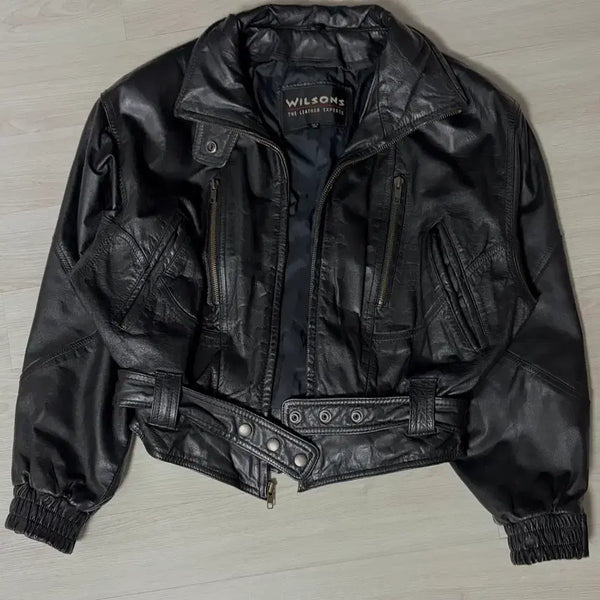 [BUNJANG] Wilson Vintage Leather Jacket / WILSONS 빈티지 윌슨 레더 자켓