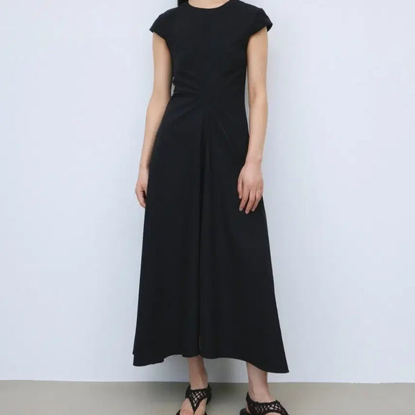 [BUNJANG] LENUEE Edith Cap Sleeve Long Dress / LENUEE 르누이 Edith Cap 슬리스 롱 원피스
