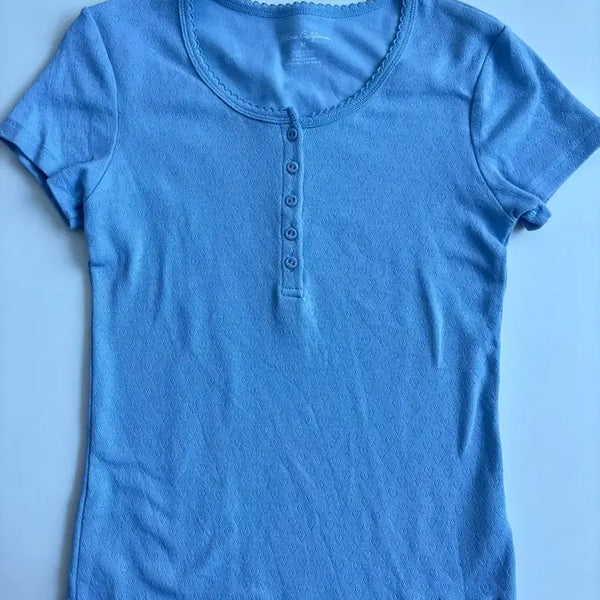 [BUNJANG] Who.A.U Flower Short-Sleeved T-Shirt M / 새상품급) 후아유 펀팅 플라워 반팔티 m