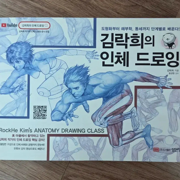 [BUNJANG] Kim Rak-Hee Human Anatomy Drawing Book: How-to-Draw Guide / 김락희의 인체 드로잉 책 작법서 드로잉 책 판매합니다!