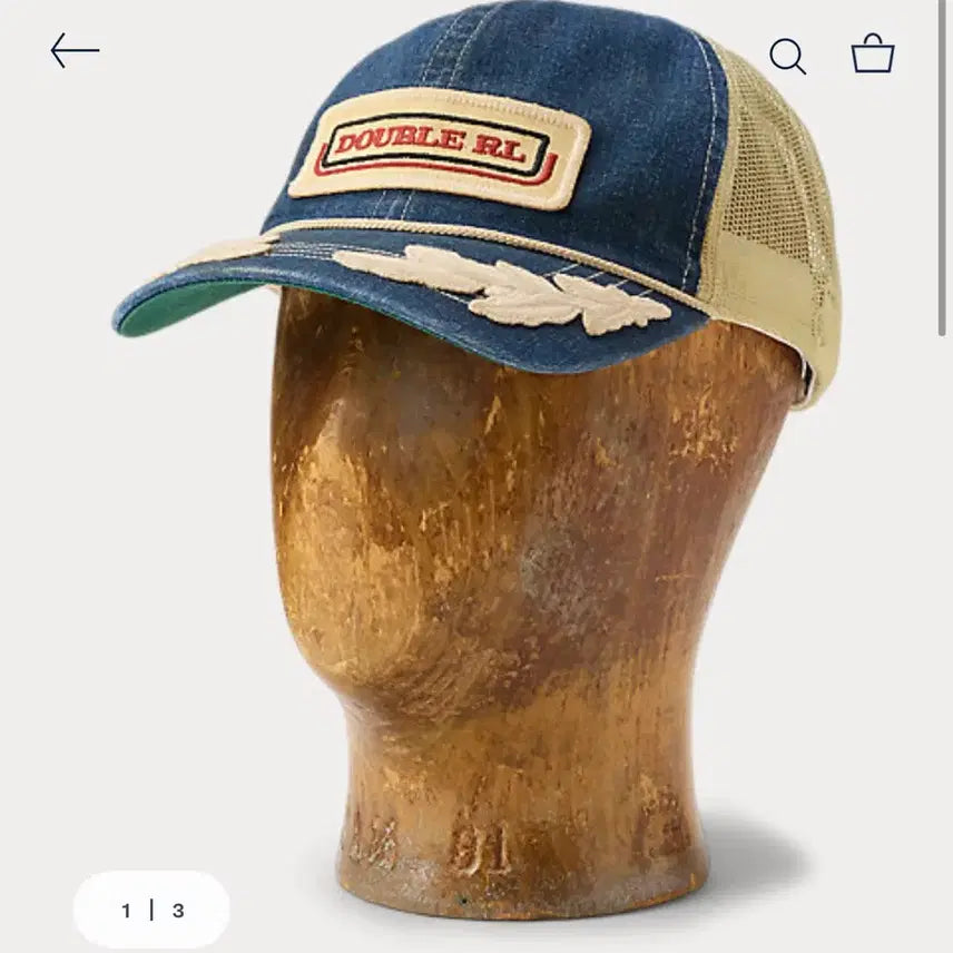 [BUNJANG] RRL Logo Patch Denim Trucker Cap / RRL 로고 패치 데님 트러커 캡