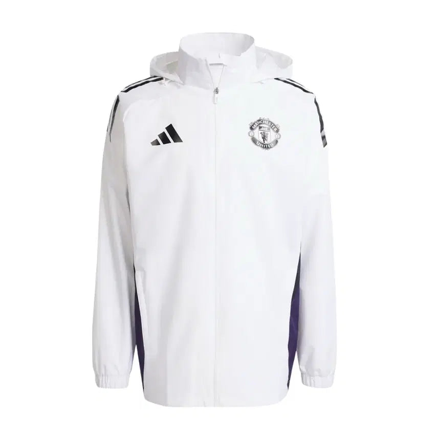 [BUNJANG] Adidas Manchester United Windbreaker Jacket White / 아디다스 맨체스터 유나이티드 바람막이 자켓 화이트