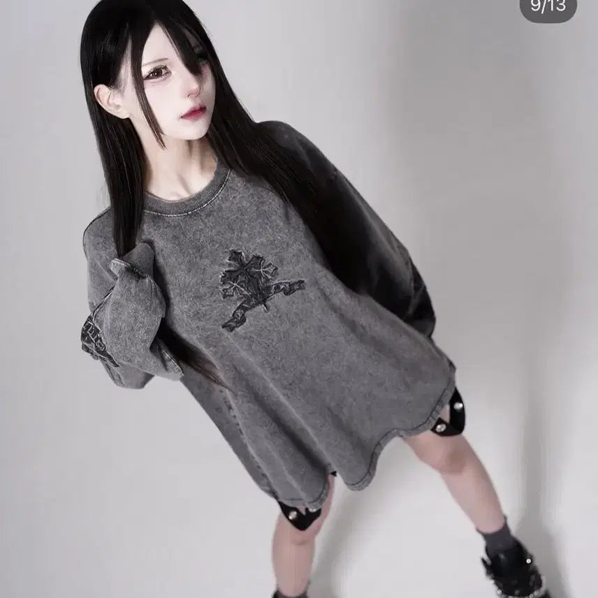 [BUNJANG] Reflem Long Sleeve Shirt / reflem 레플렘 롱슬리브 / 양산형 지뢰계 펑크 갸루 일녀