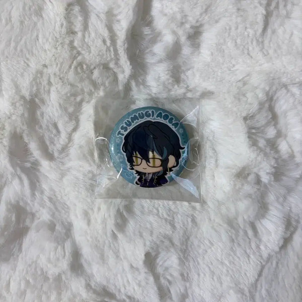 [BUNJANG] Ensemble Stars Aoba Tsumugi Plush Doll Button Badge (Chūta) / 앙스타 봉제 인형 누이 단추 뱃지 아오바 츠무기 스위치 중스타 캔뱃지