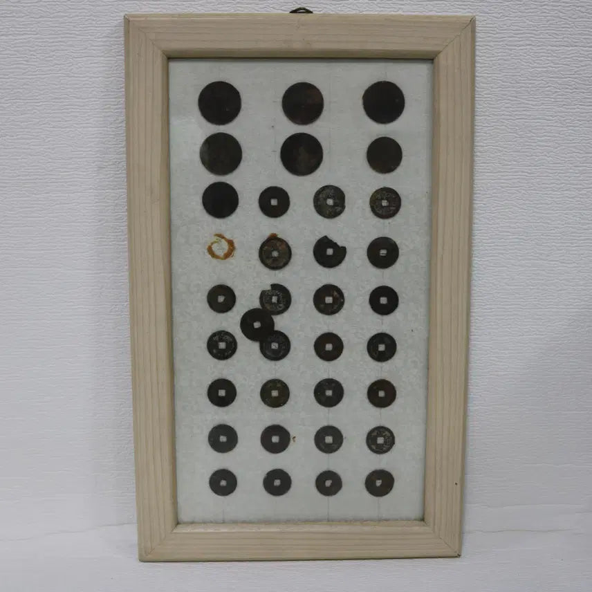 [BUNJANG] Antique Coin and Coinage Framed Artwork / [진품] 중.일 근대주화와 엽전으로 액자 표구작품