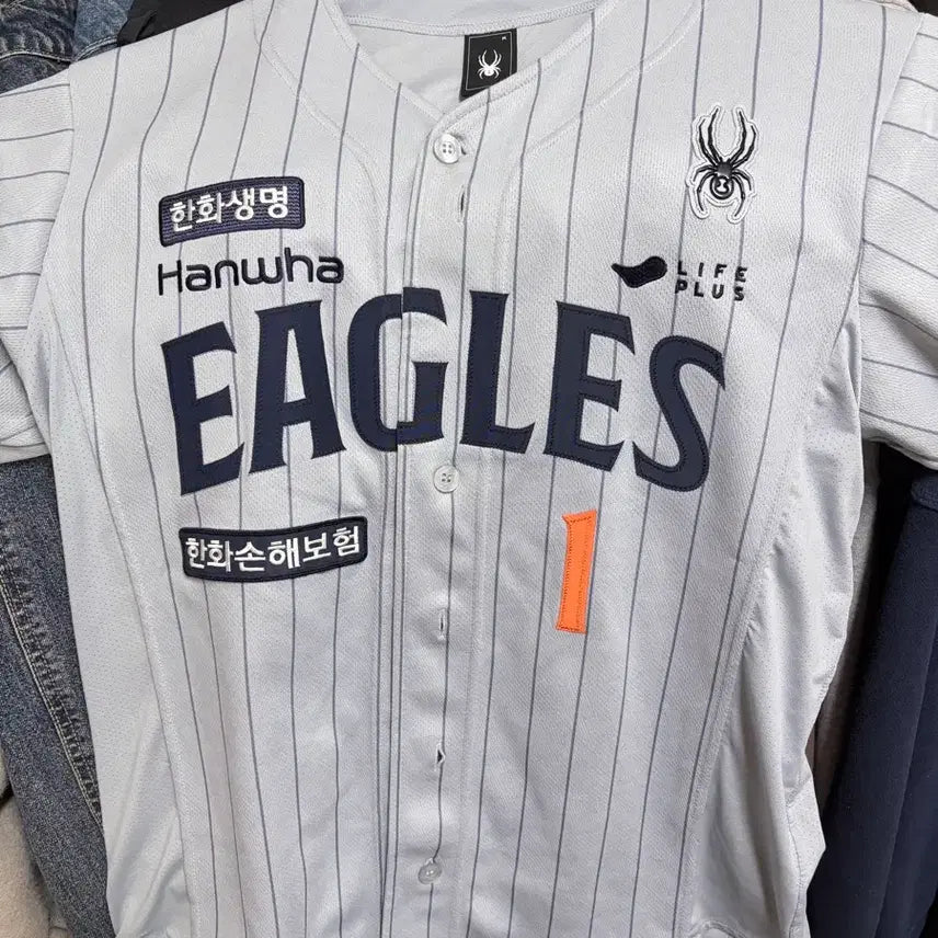 [BUNJANG] 2025 Hanwha Eagles Authentic Away Uniform Dongju Moon Size M / 25년도 한화이글스 어센틱 어웨이 문동주 마킹 사이즈M