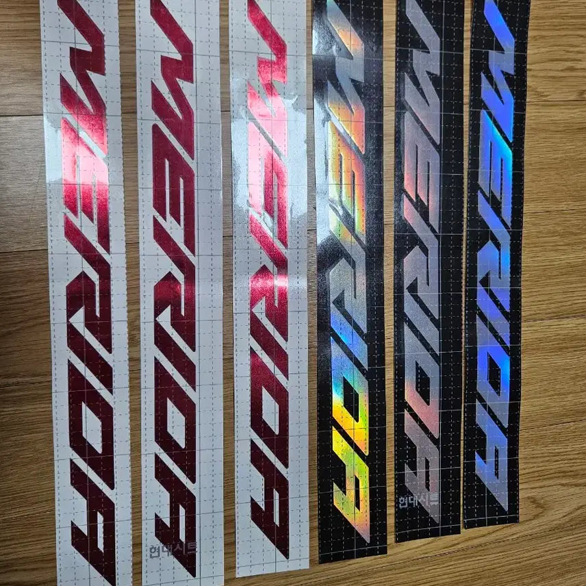 [BUNJANG] Merida Decals Mirror Red Hologram Spectrum / 메리다 데칼(네고 가능)