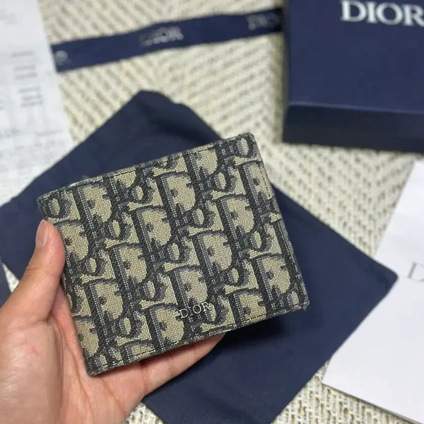 [BUNJANG] Dior Oblique Bifold Wallet Full Box / [백화점정품] 디올 오블리크 반지갑 풀박스