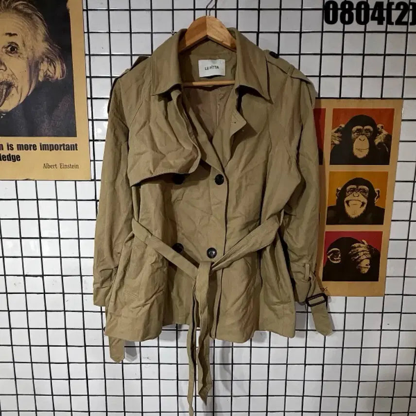 [BUNJANG] LA PITTA Beige Trench Coat / LA PITTA 베이지 트렌치 코트 0804